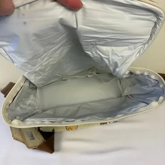 Disney Classic Pooh Tapestry Diaper Bag Bottle Holder Baby Utility Carryall NWT - Picture 10 of 15